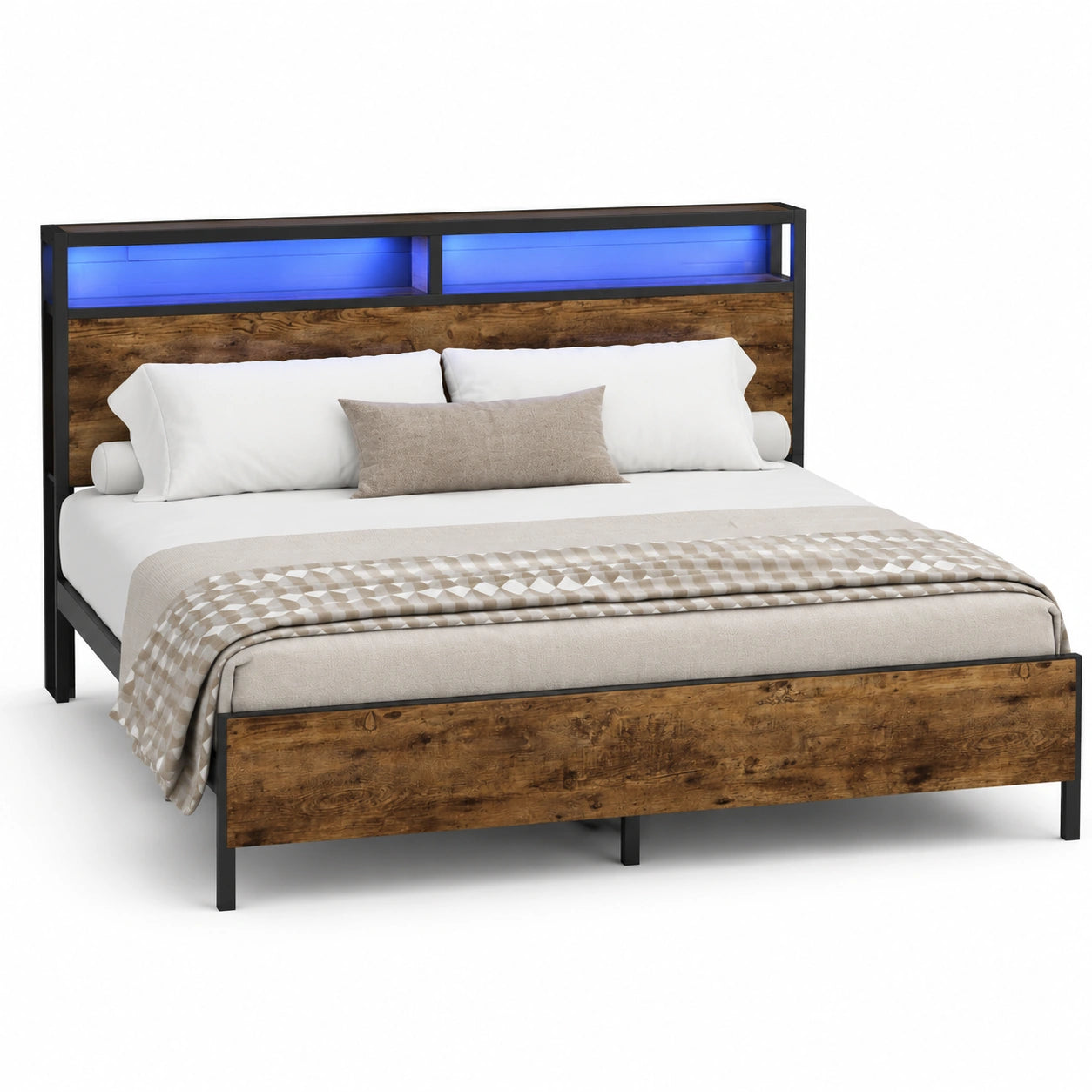 lit-double-140x200-en-metal-avec-led-et-ports-usb-espace-de-rangement-215-cm-finition-marron-noir-dnyzad7173wt