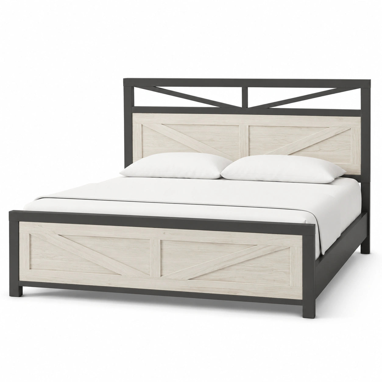 lit-double-140x200-avec-led-et-ports-usb-structure-metallique-et-bois-rangement-integre-sommier-a-lattes-blanc-xjlnar7221bi
