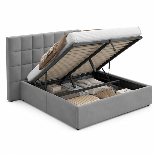lit-moderne-rembourre-avec-rangement-integre-et-lampes-de-lecture-140-x-200-cm-gris-clair-veapsx7159mj